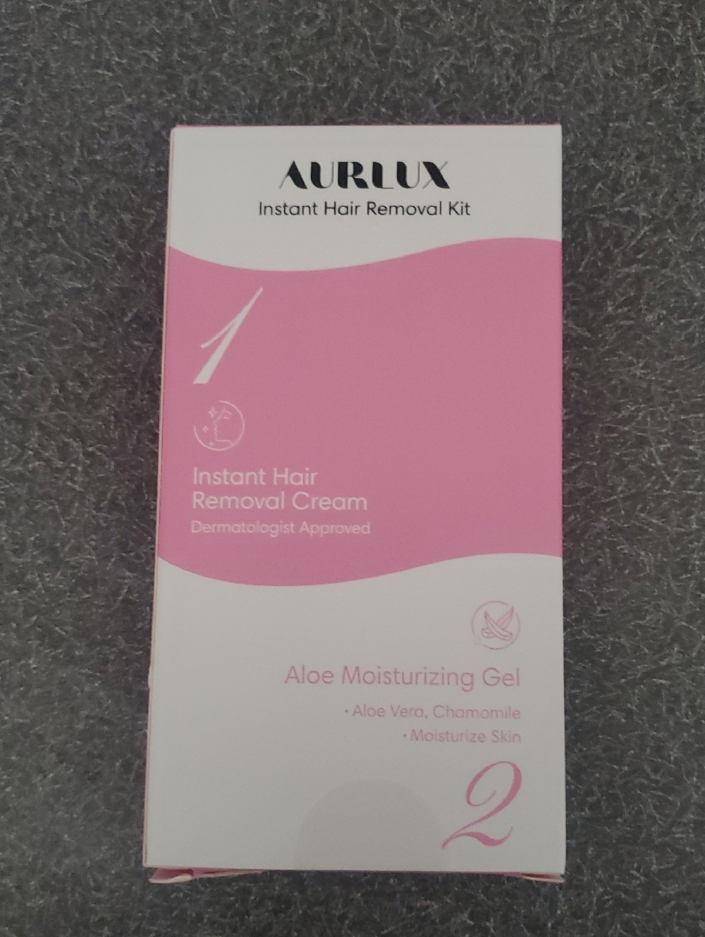 AURLUX Instant Hair Removal Kit - Pink & White